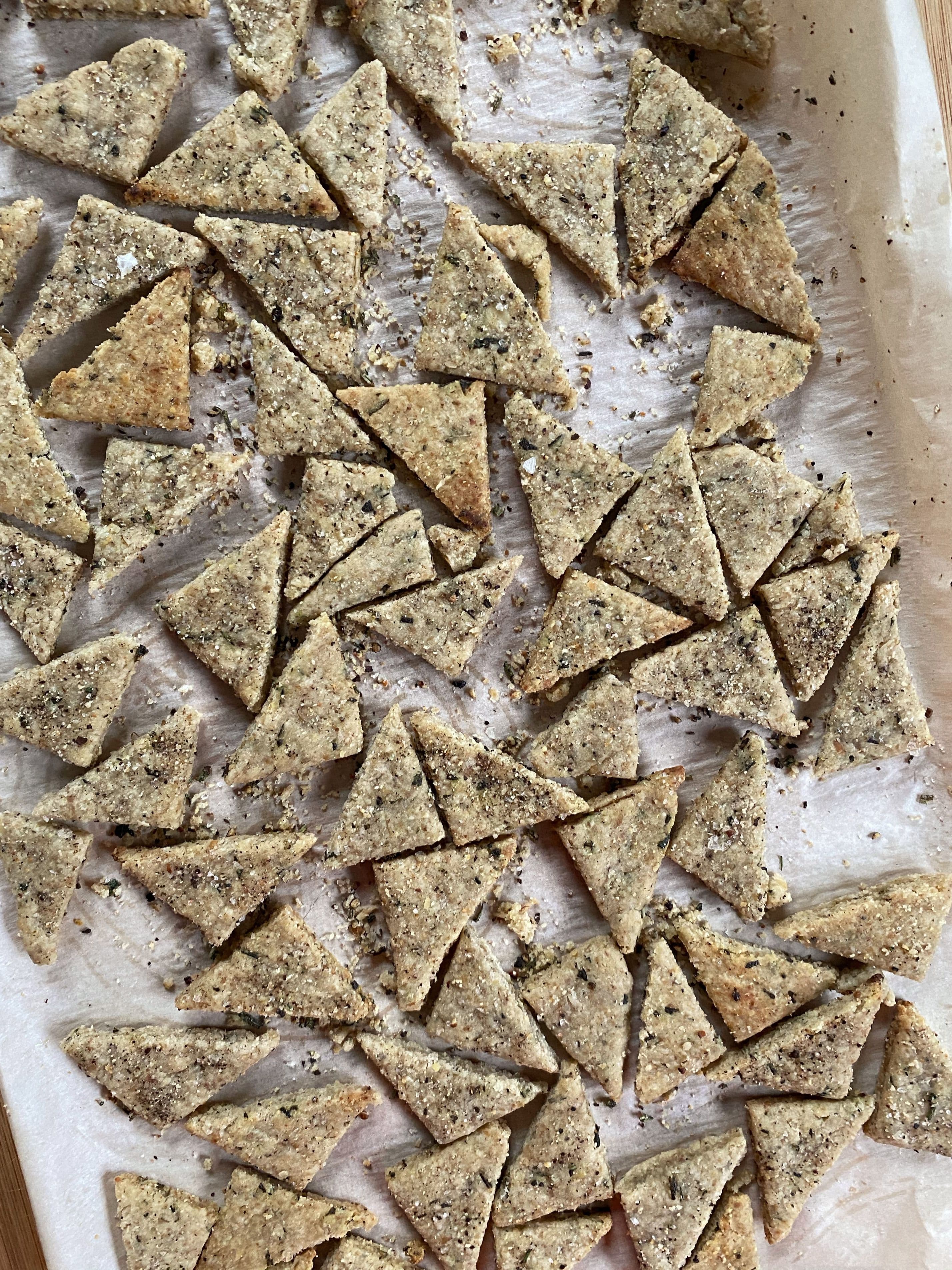 Cracked Pepper & Rosemary Crackers