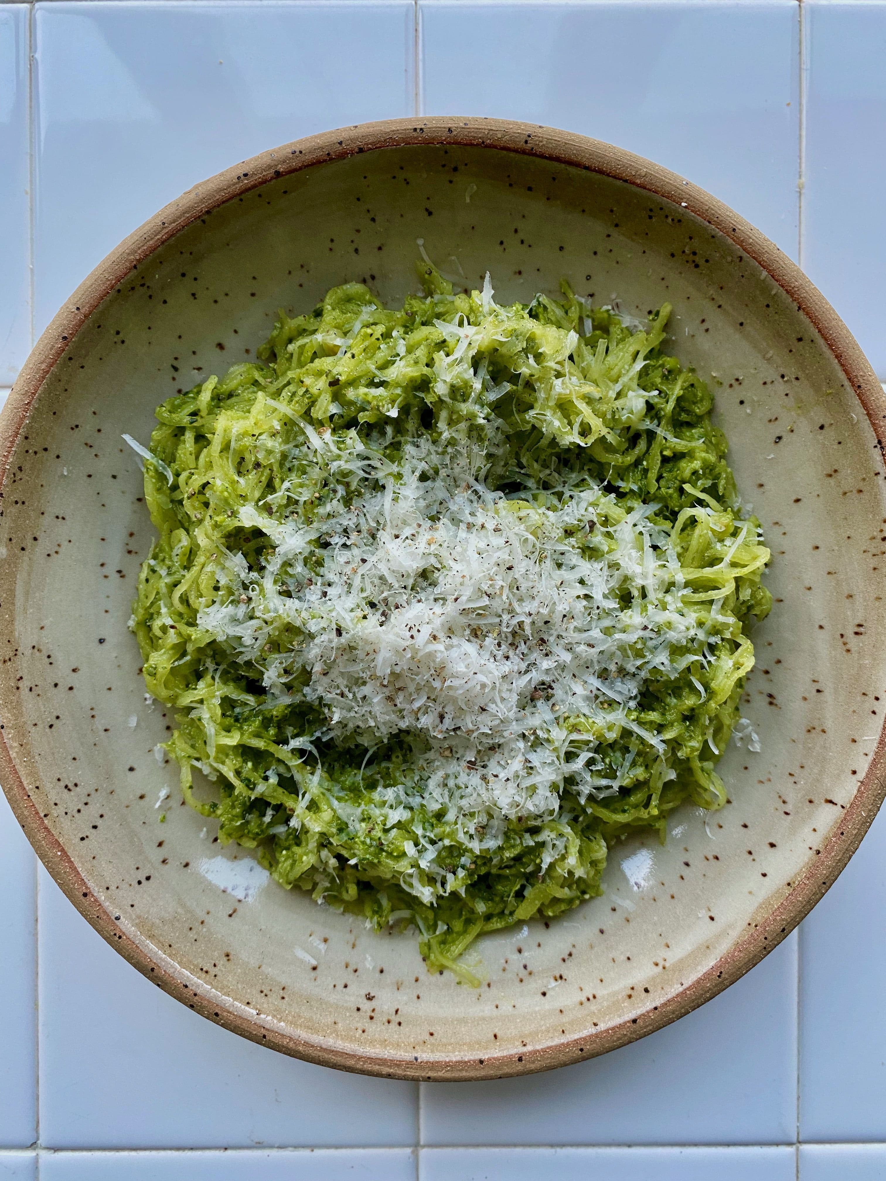 Spaghetti Squash with Kale Pesto