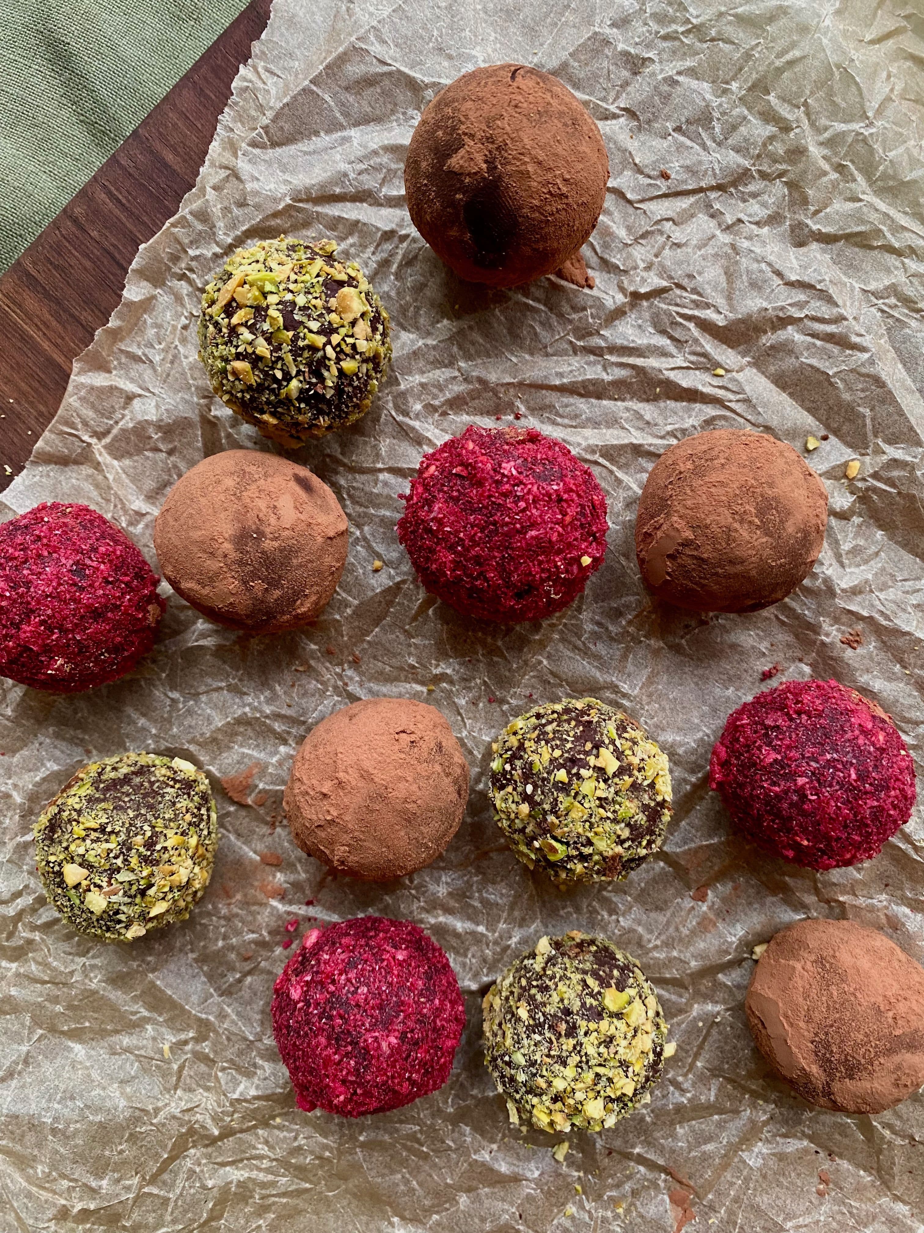 Vegan Dark Chocolate Truffles