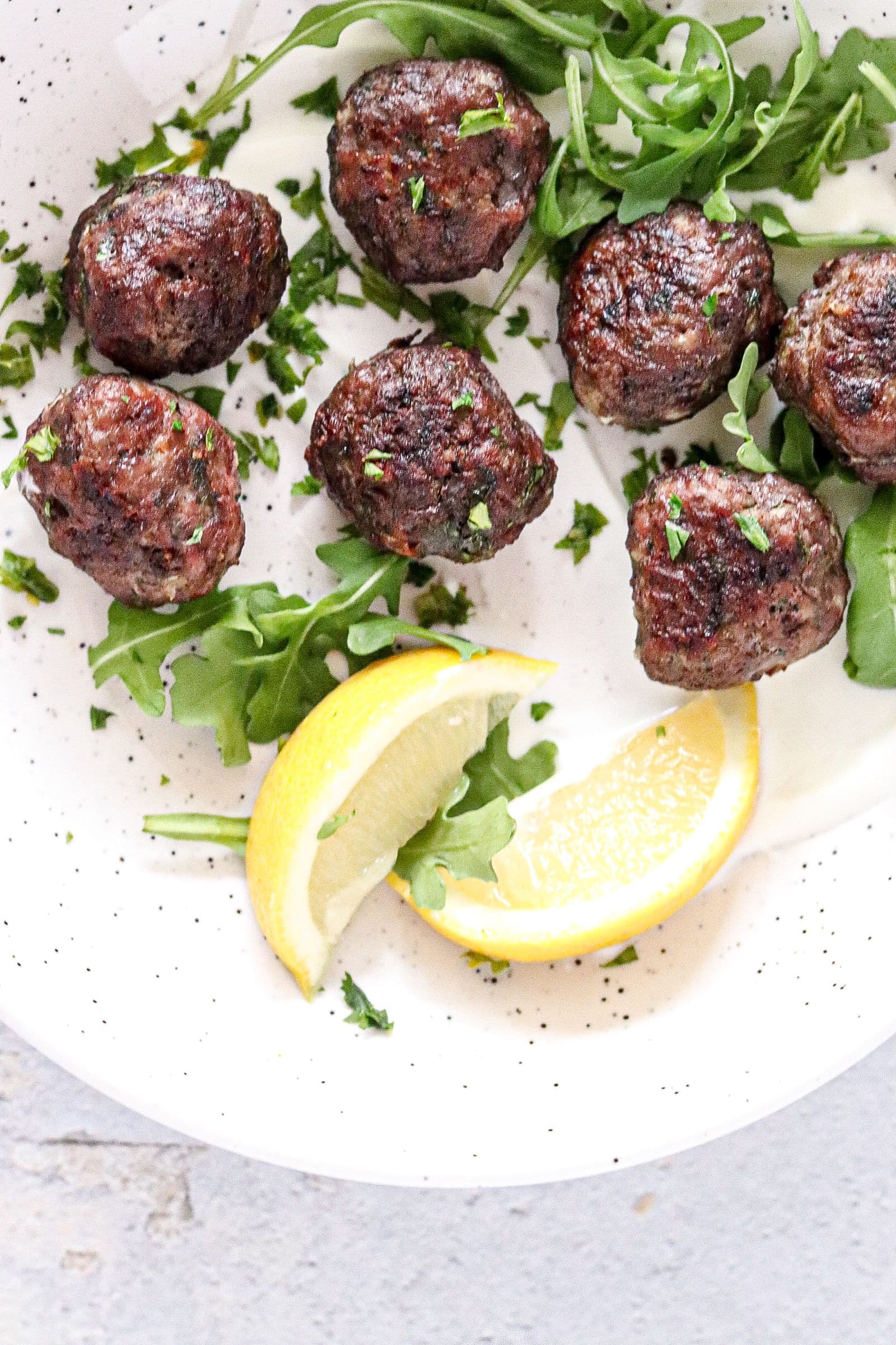 Lemon Keftedes (Meatballs)