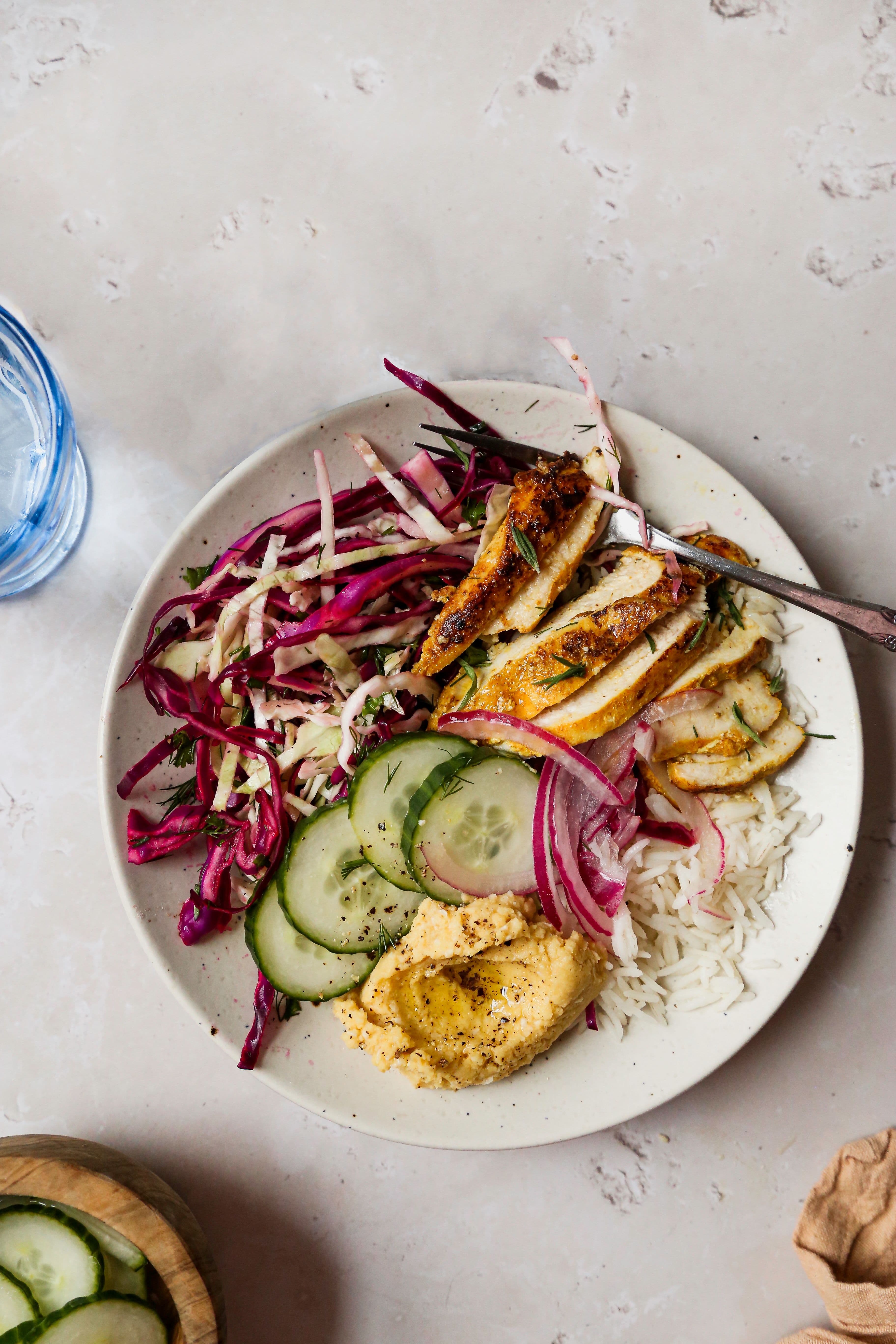 Turmeric-Spiced Chicken Shawarma Bowl