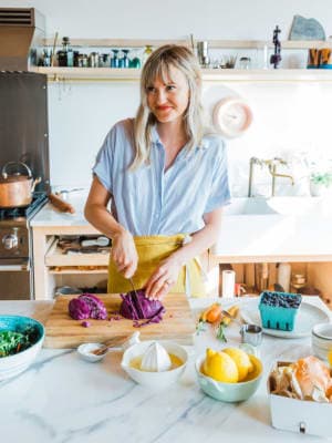 Carly Prepping a meal