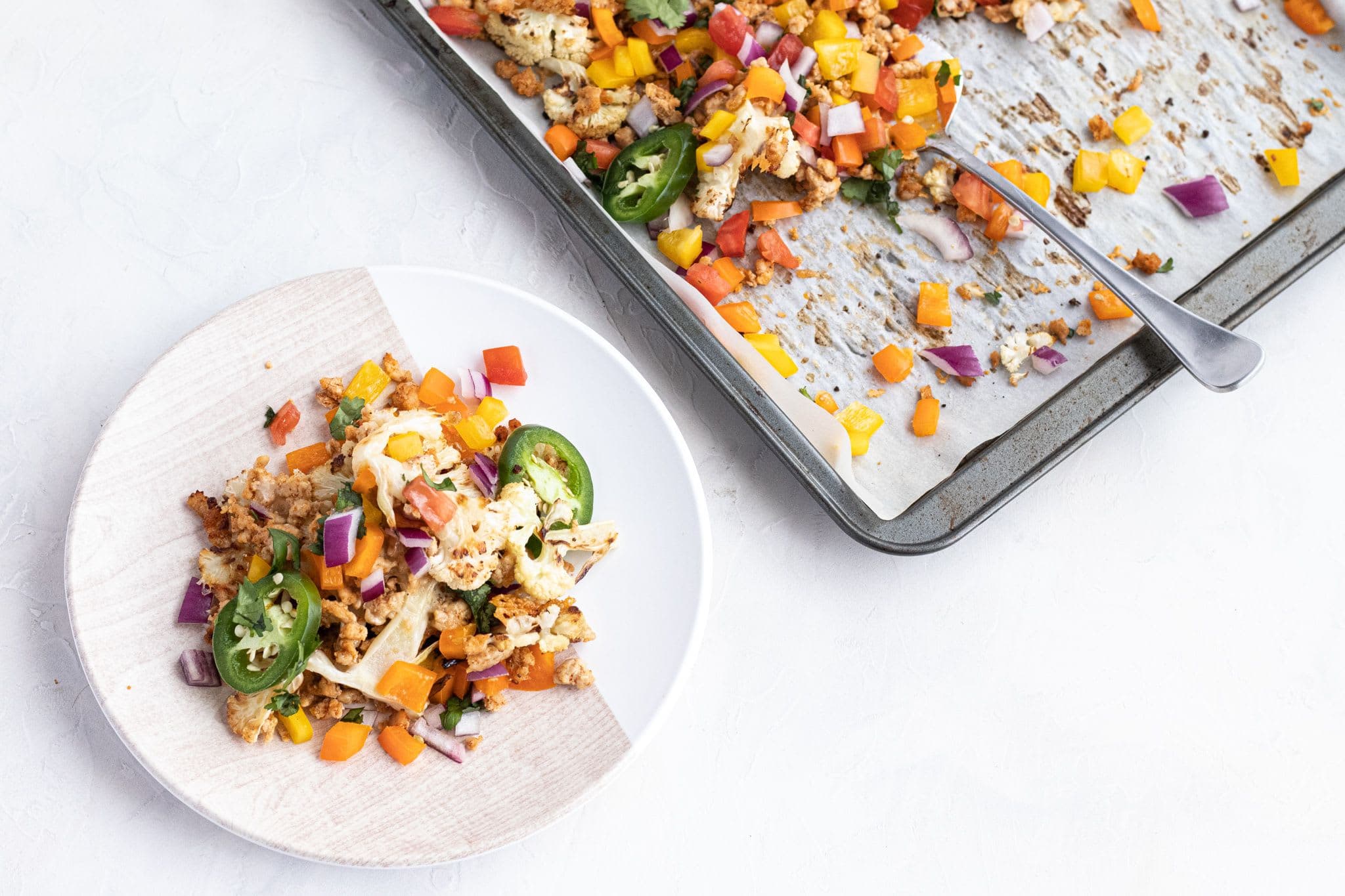 Sheet Pan Cauliflower Nachos