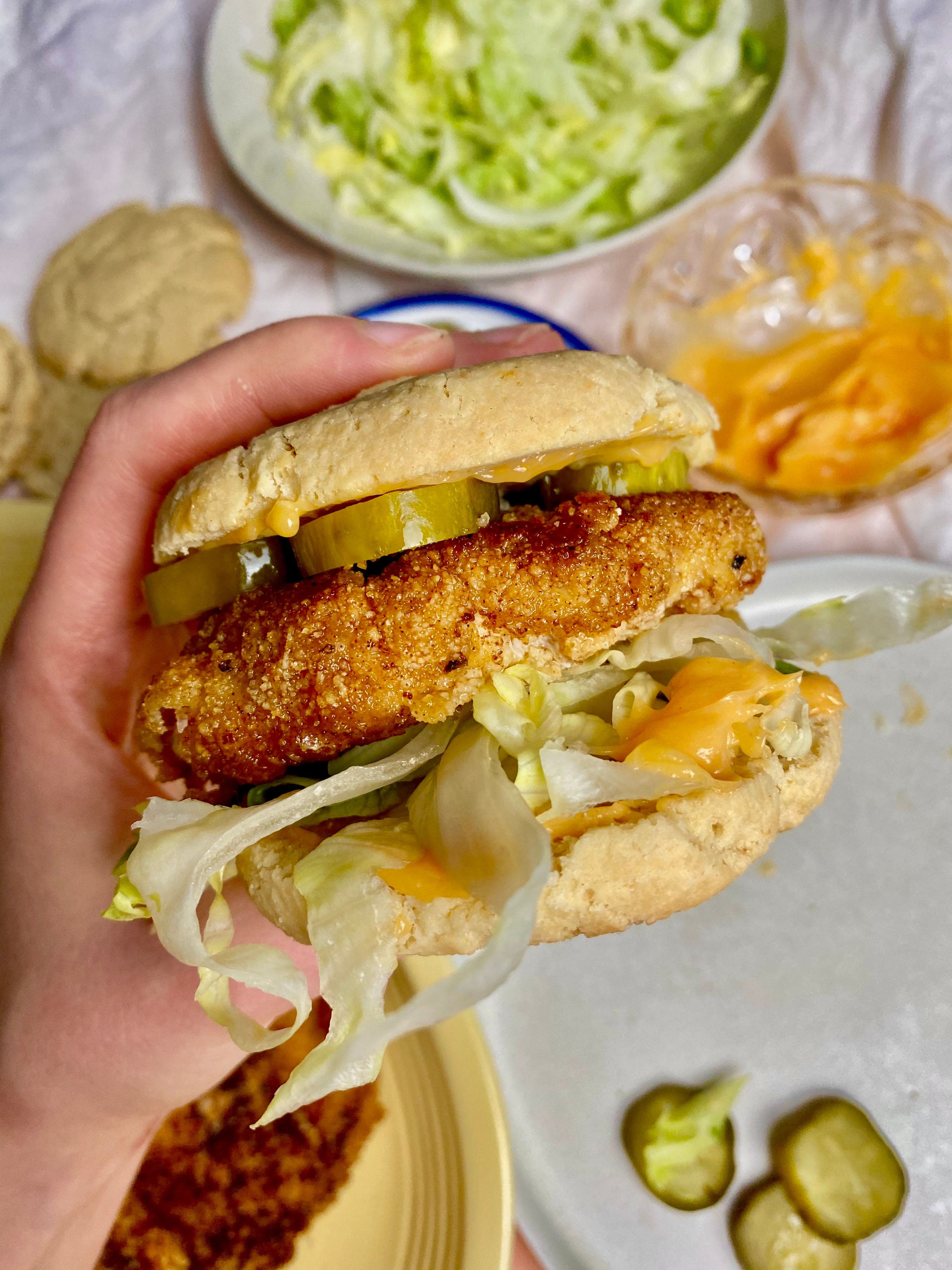Fried Chicken Biscuit Sandwich