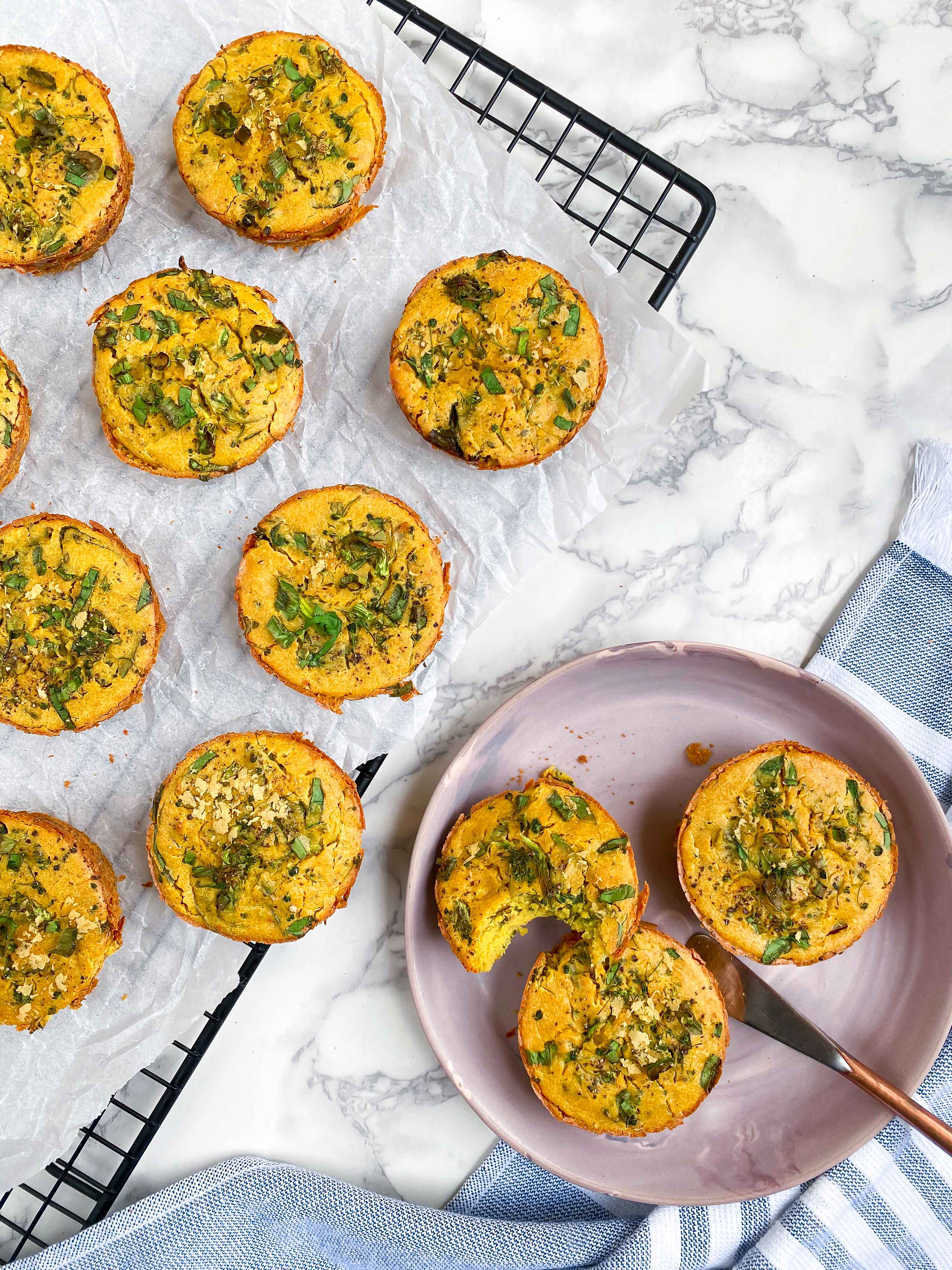 Broccoli Chickpea Frittata Cups