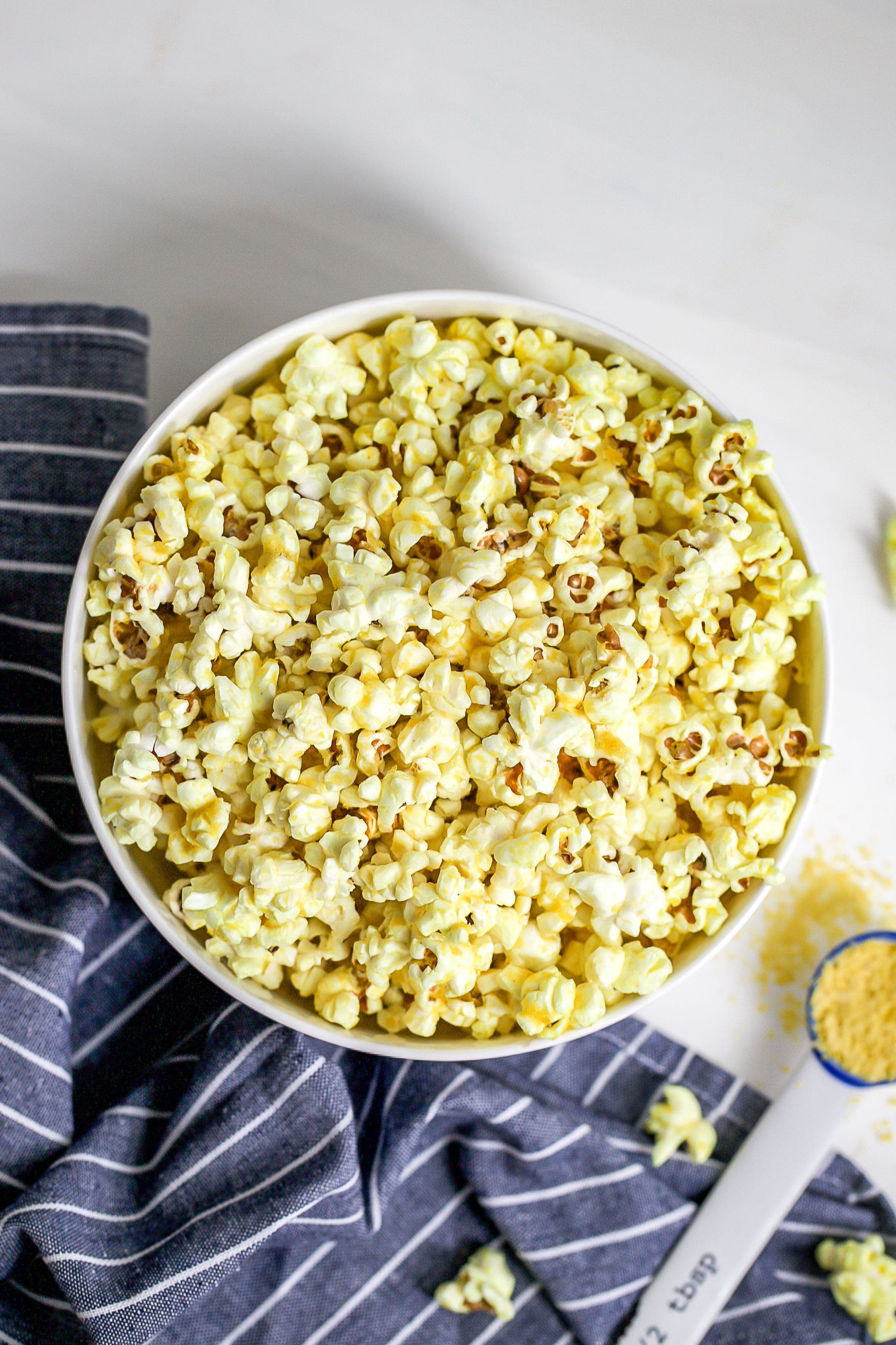 "Cheesy" Stovetop Popcorn