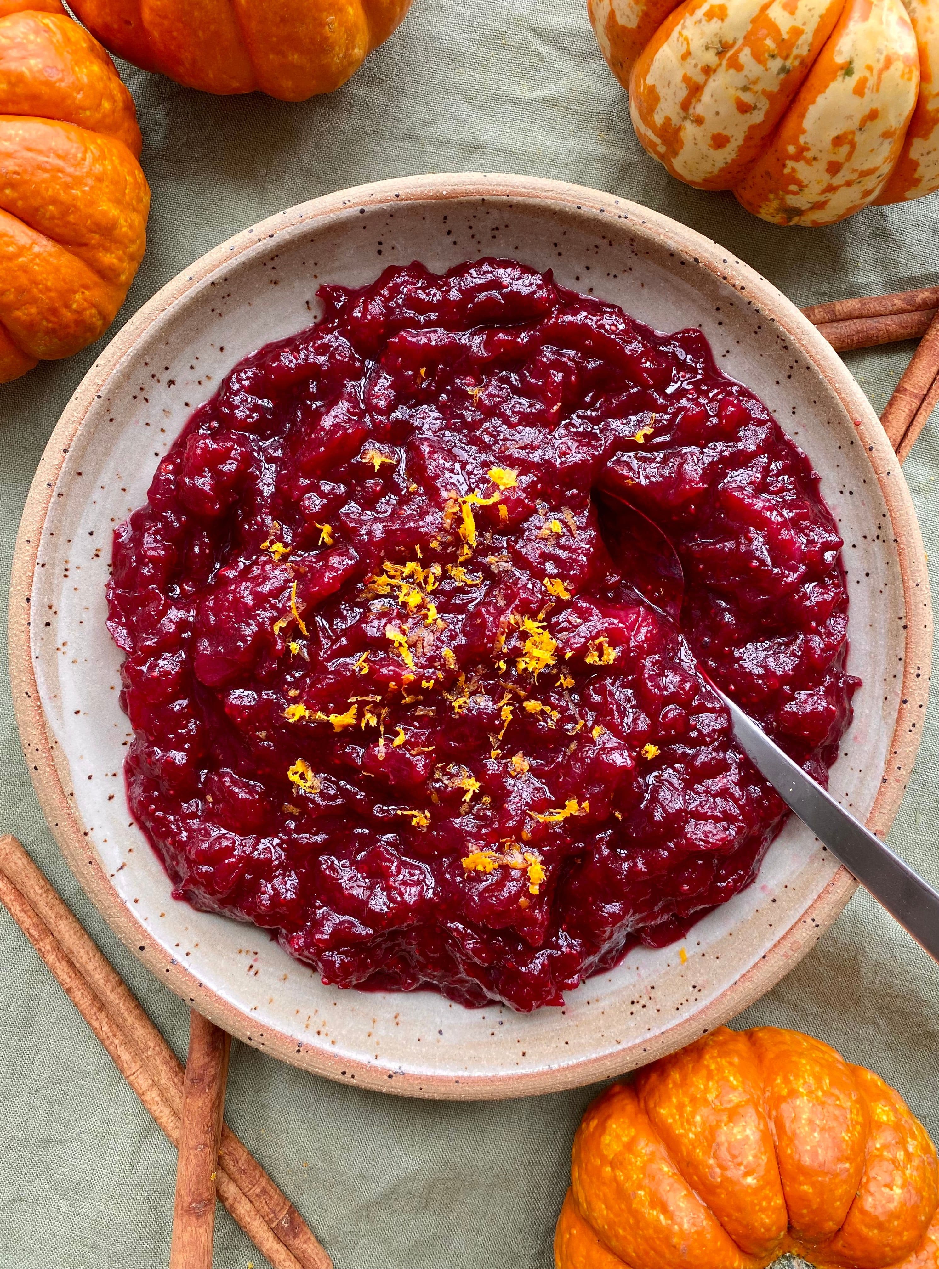 Maple Spiced Cranberry Sauce