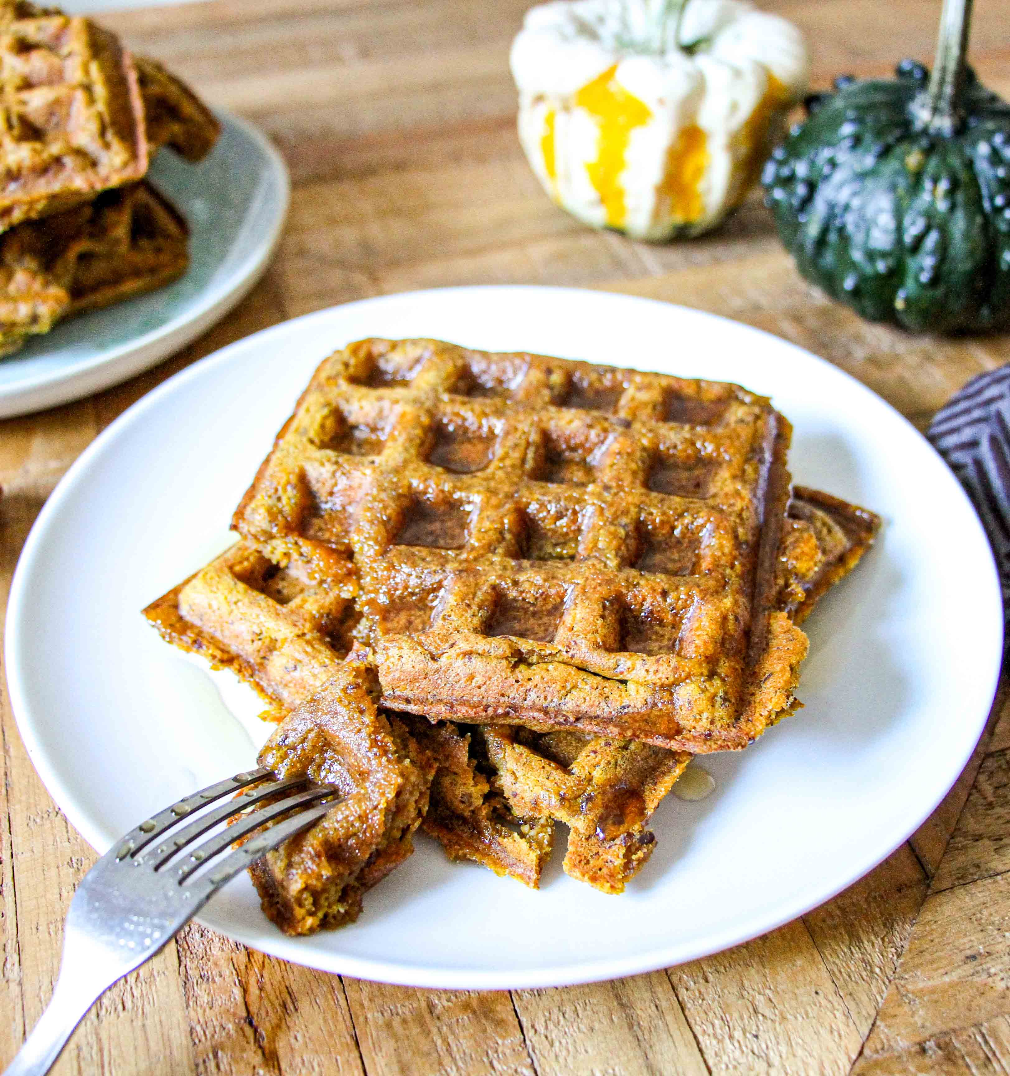 Pumpkin Spice Waffles