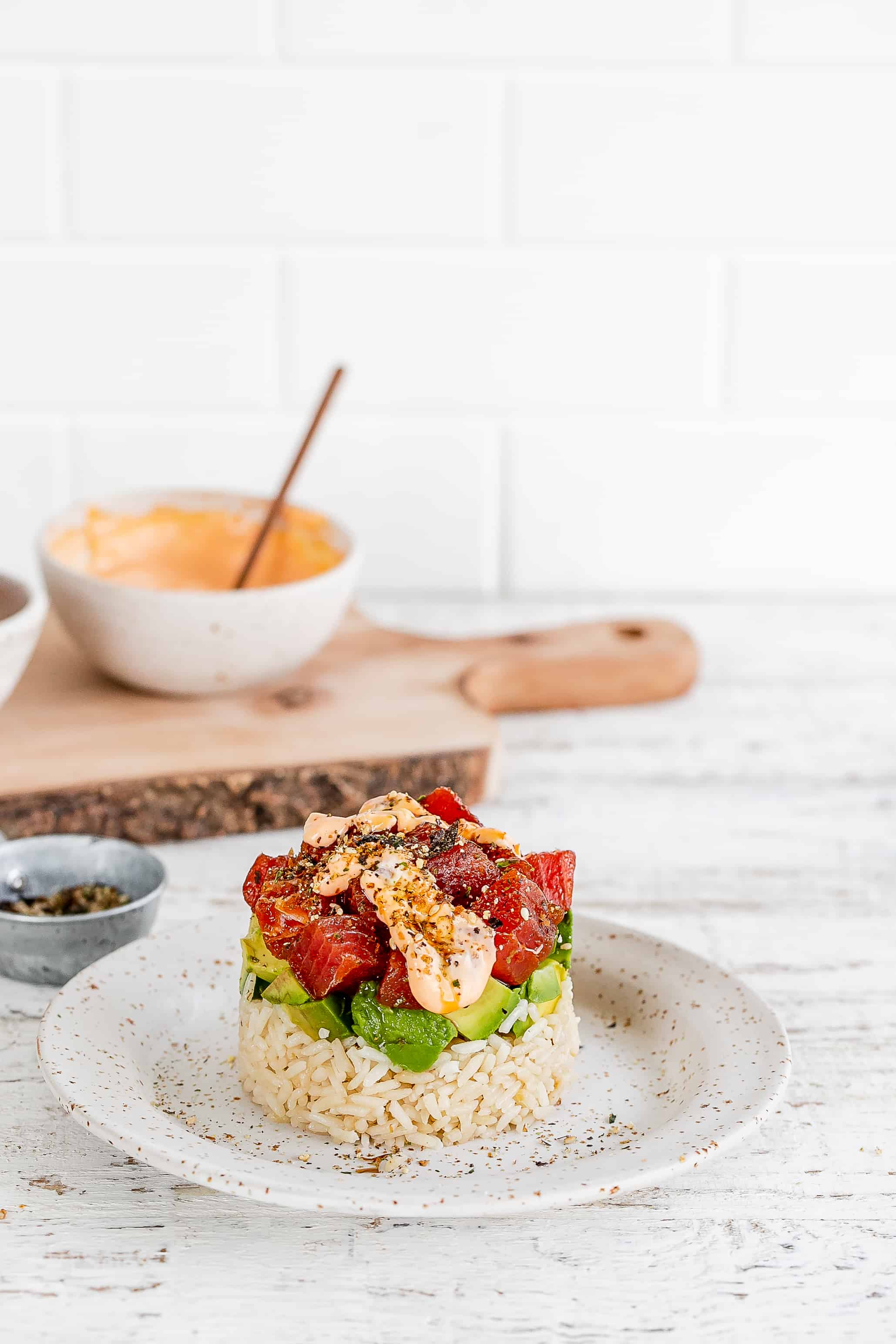 Tuna Poke Stacks