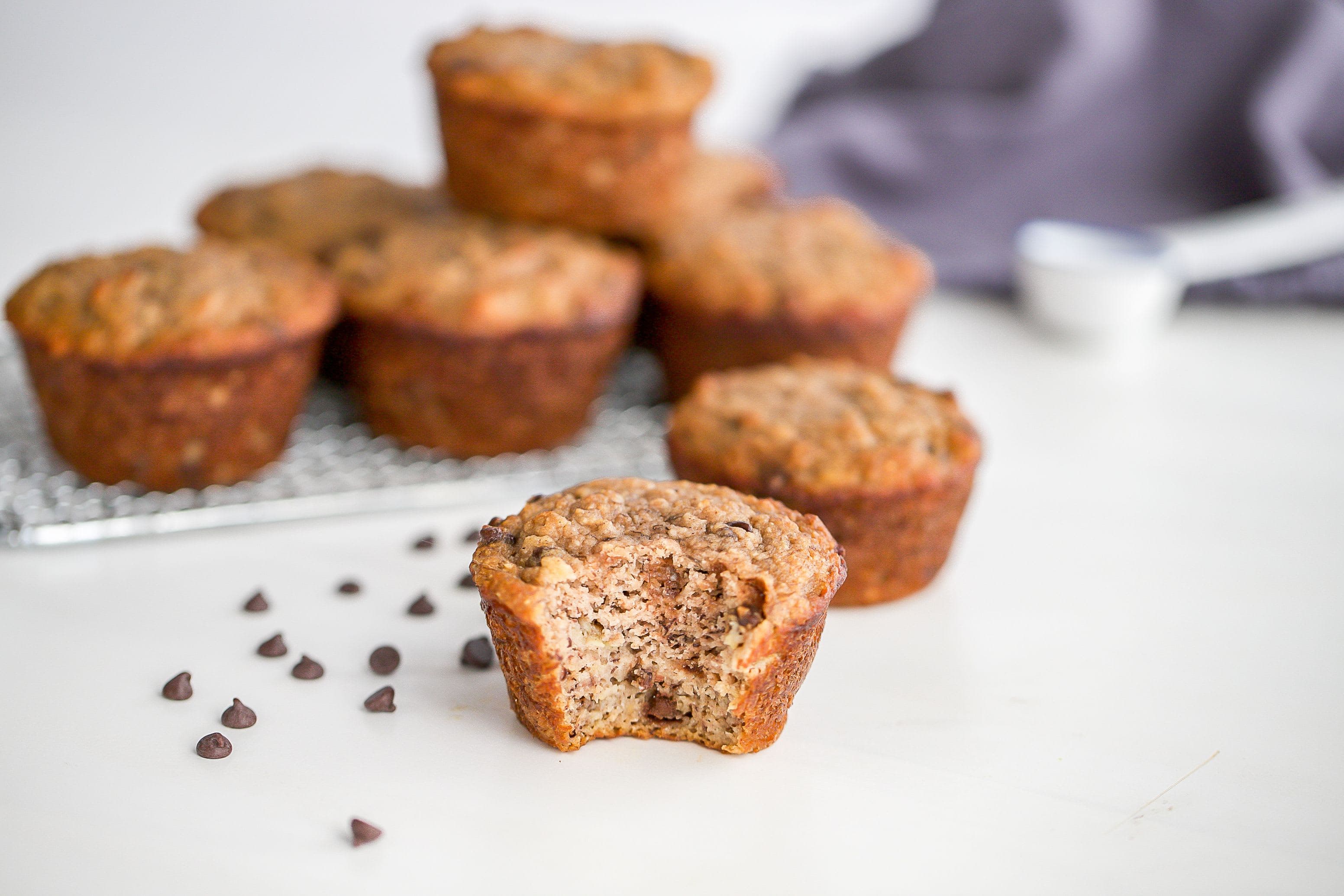 Fluffy Banana Coconut Muffins