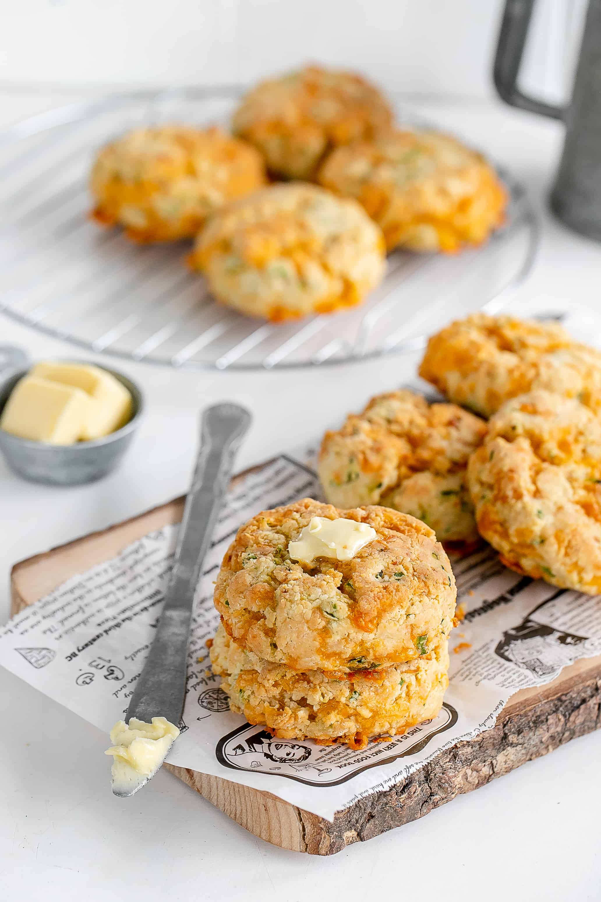 Gluten-Free Zucchini & Cheddar Savoury Scones