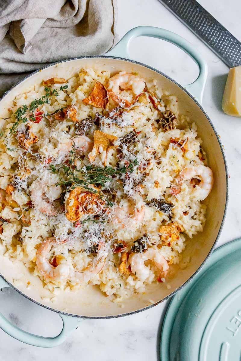 Wild Mushroom and Shrimp Risotto
