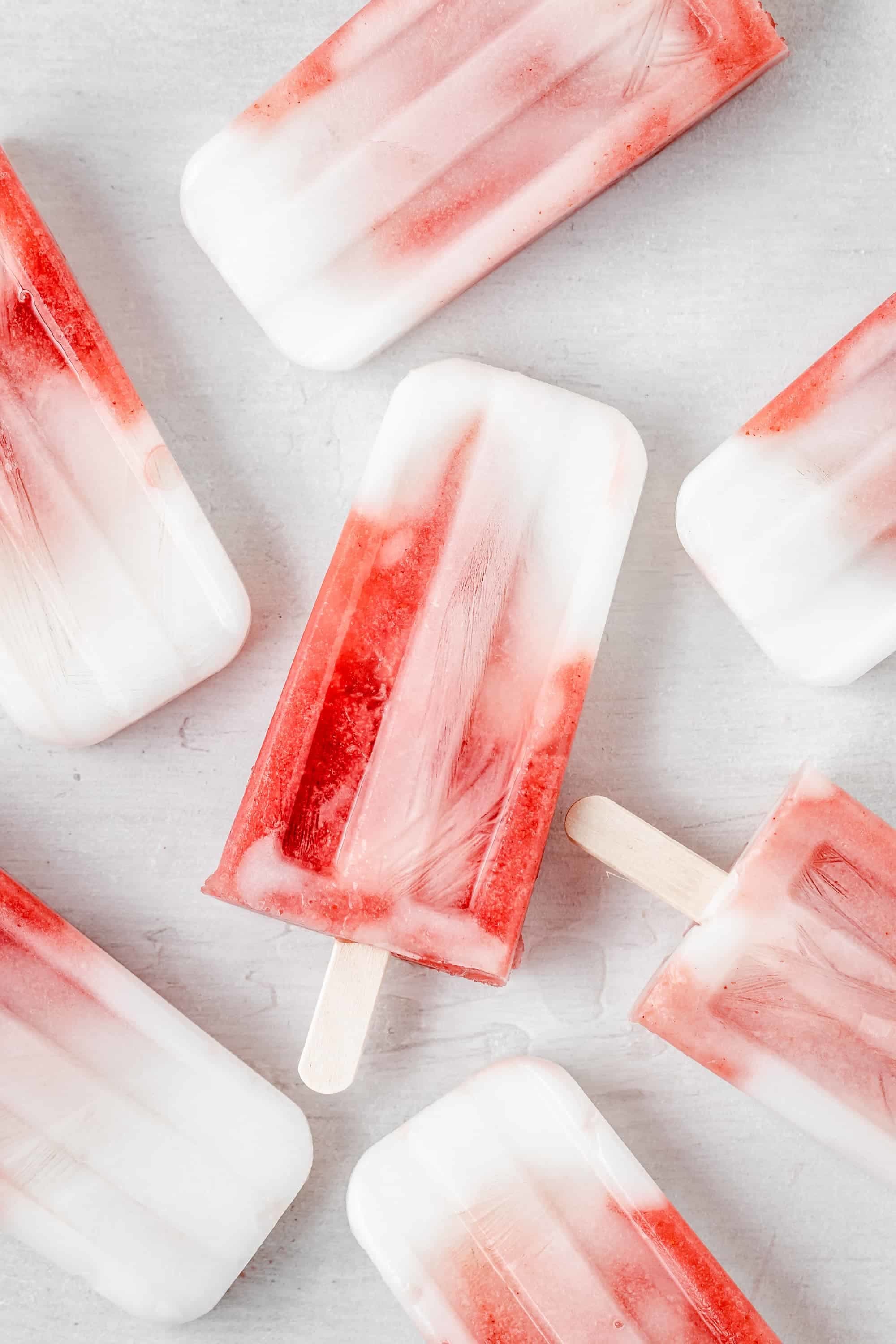 Strawberry Rhubarb Popsicles