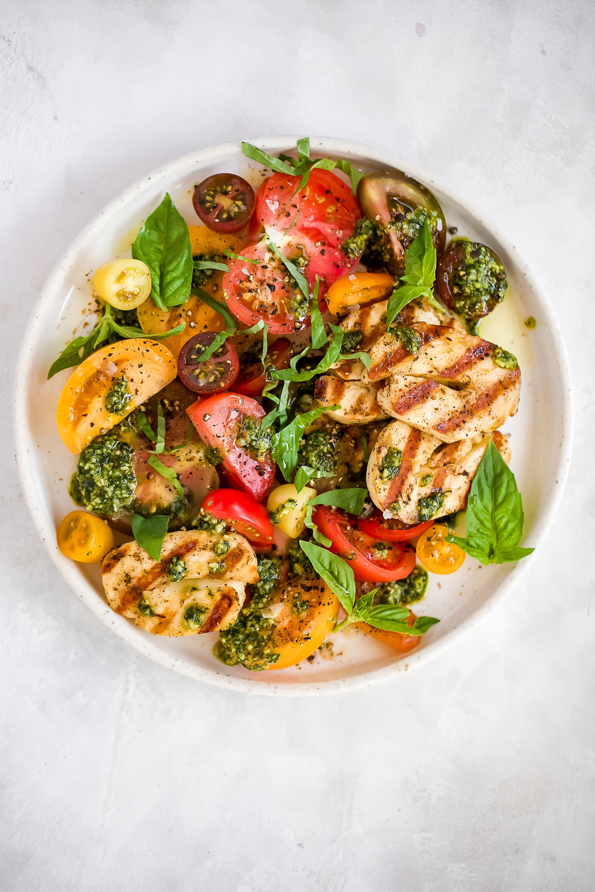 Halloumi Caprese Salad