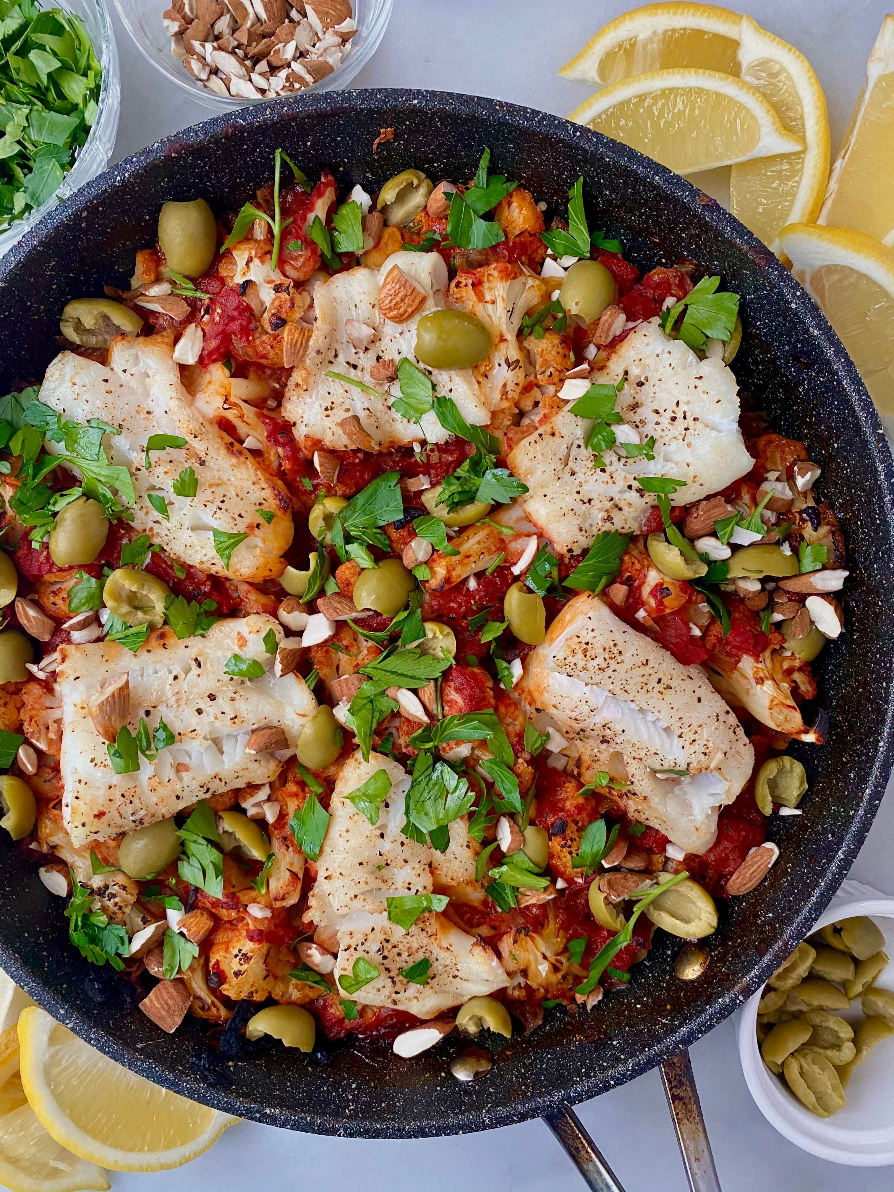One Pan Mediterranean Cod