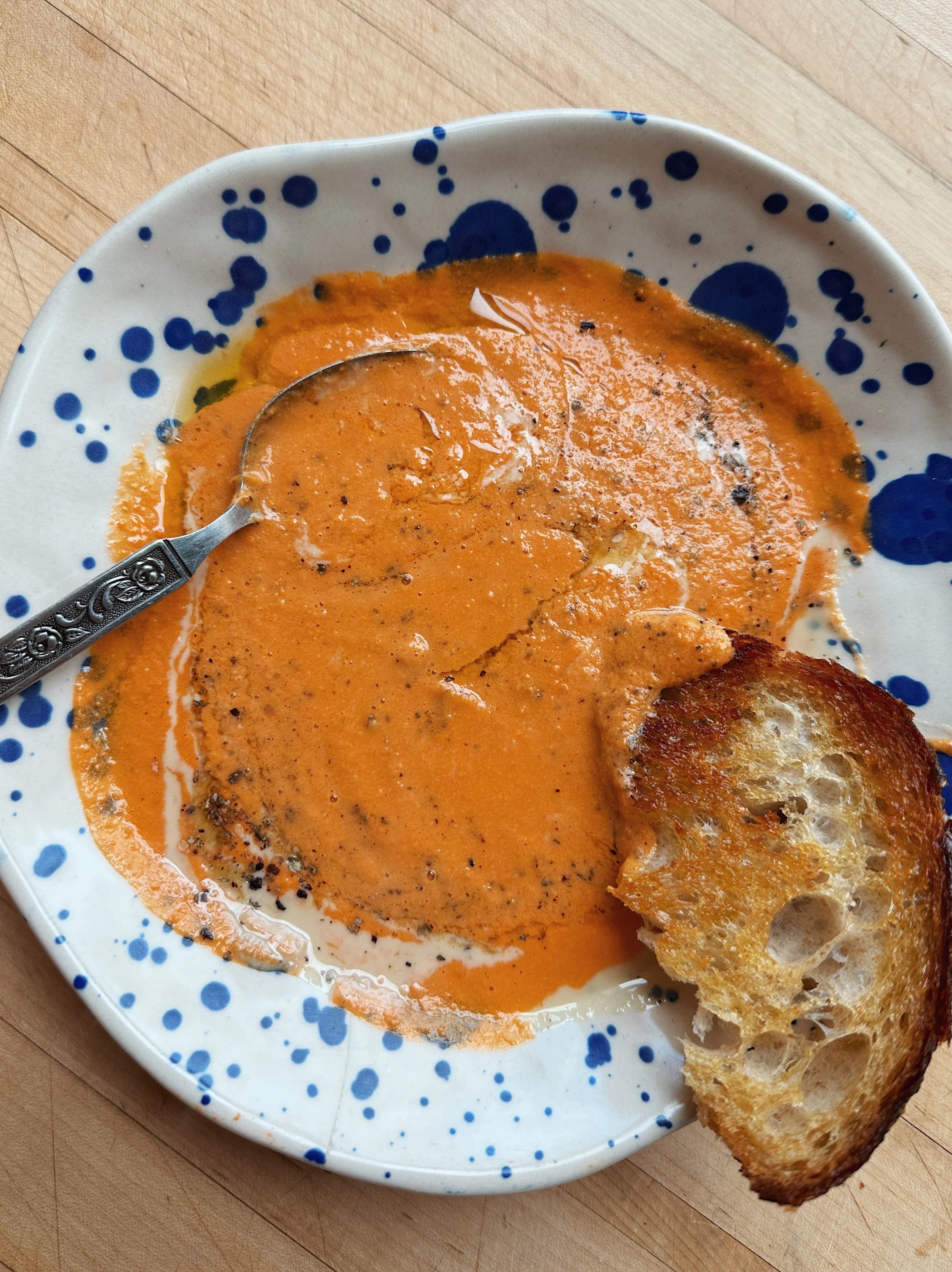 Creamy Tahini Tomato Soup