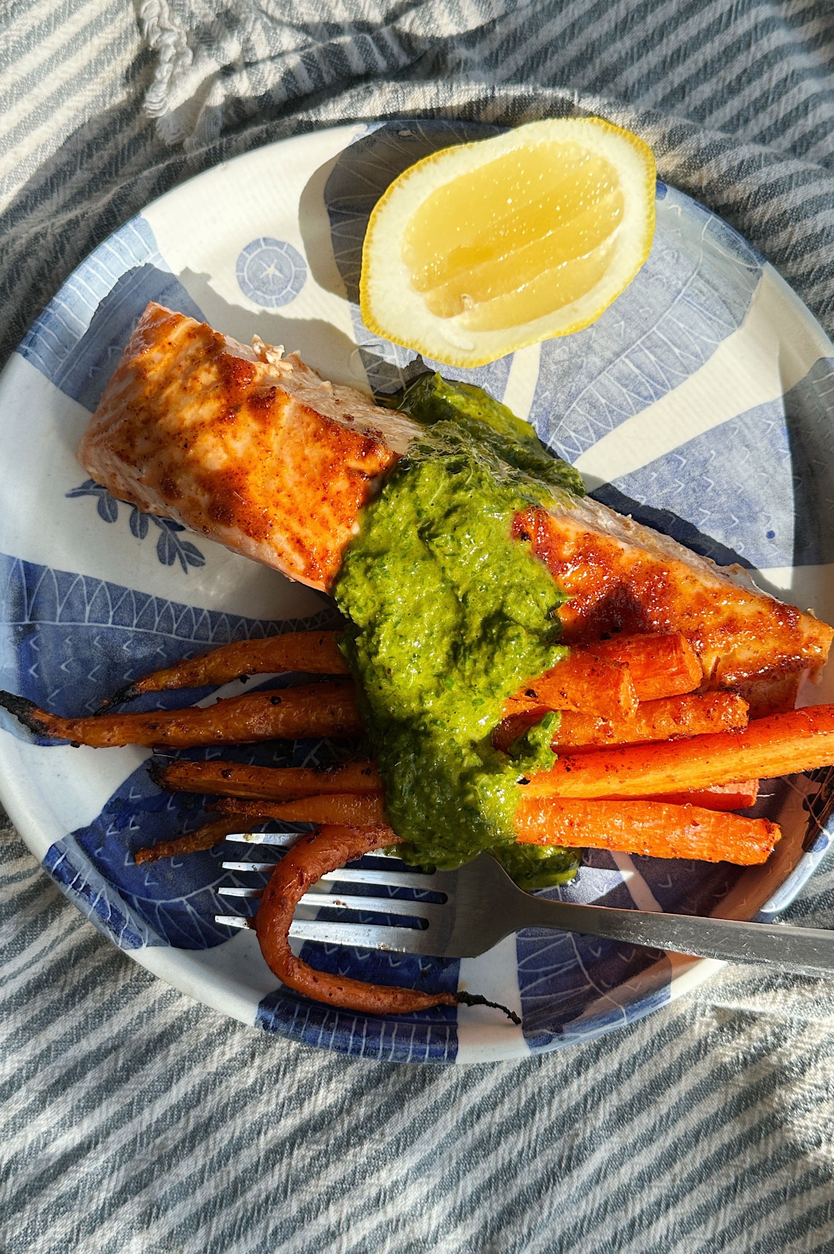 Honey Harissa Salmon