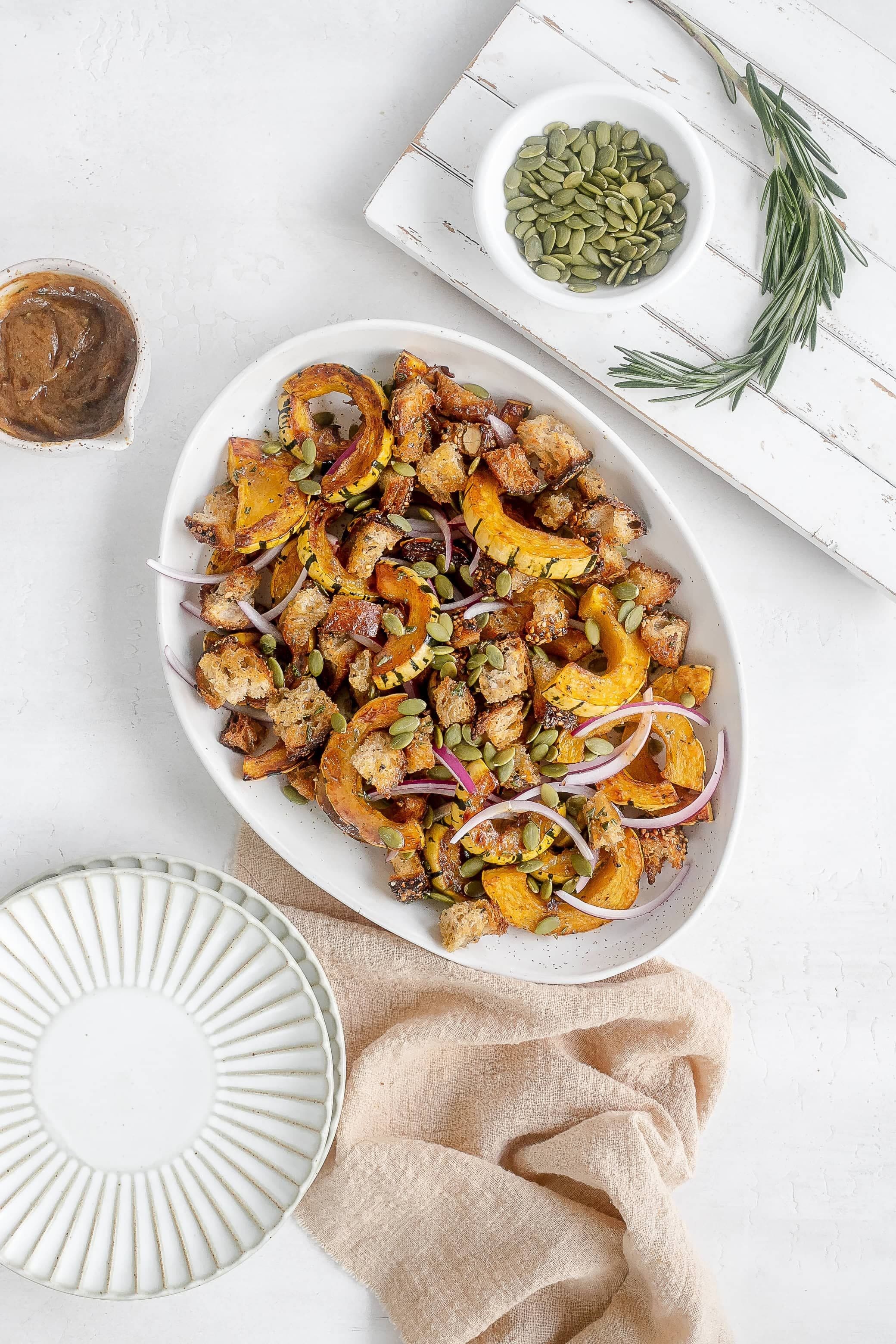 Fall Squash Panzanella