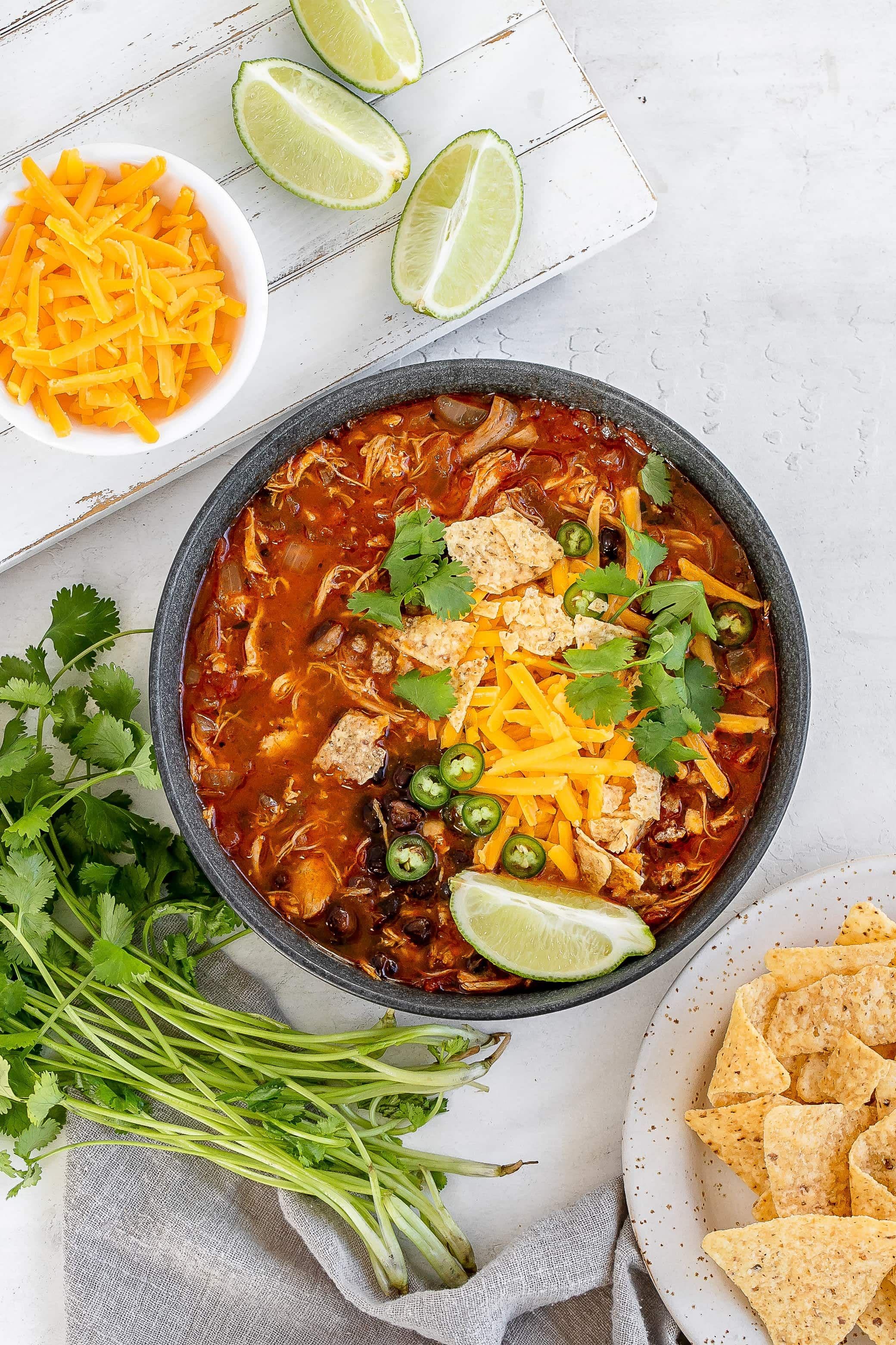 Easy Chicken Enchilada Soup