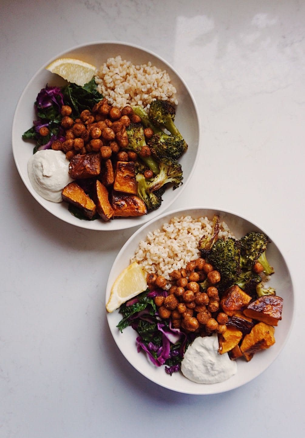 Roasted Squash Bowl with Spiced Chickpeas