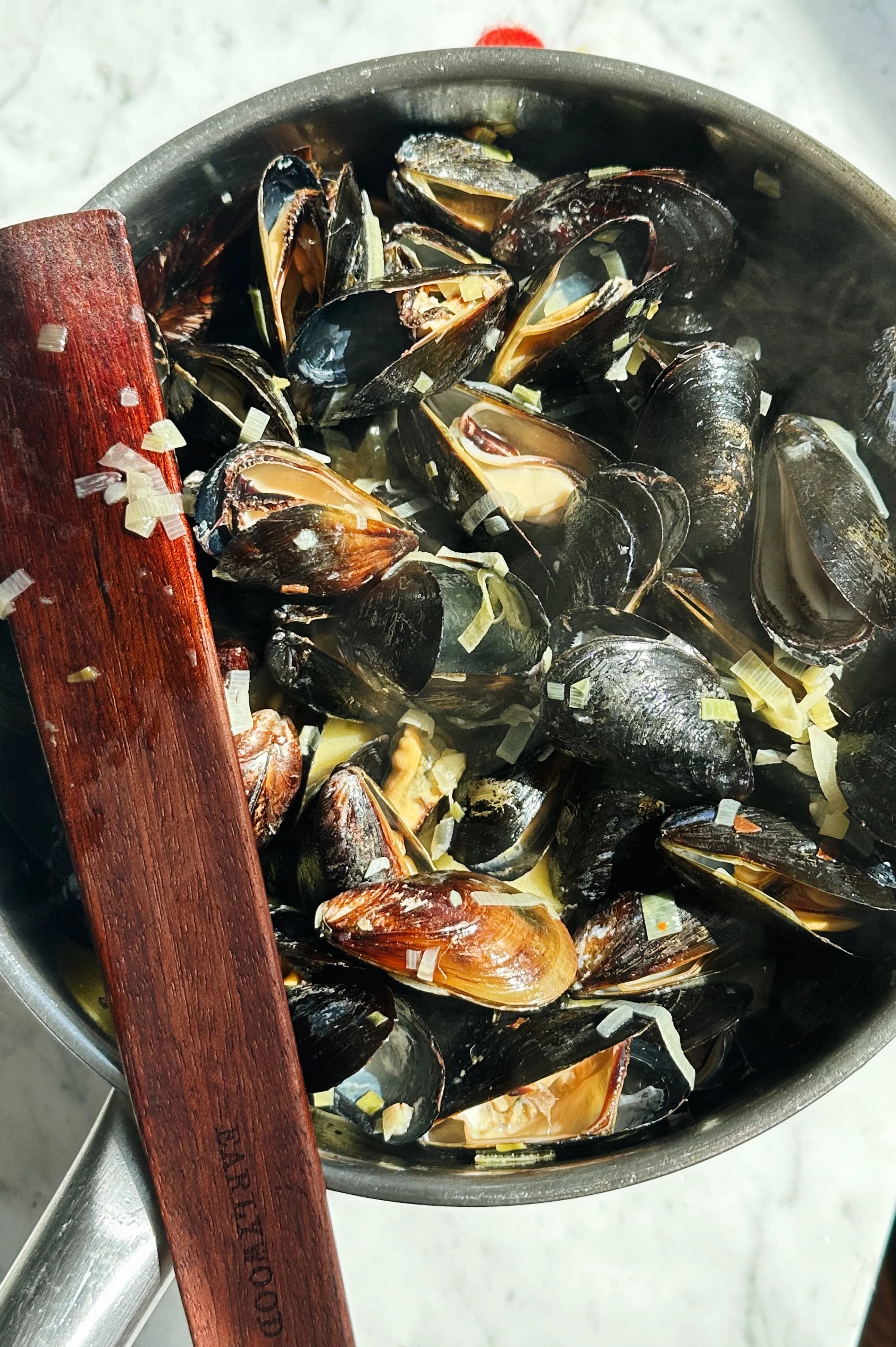 Spring Mussels with Leeks & Fennel