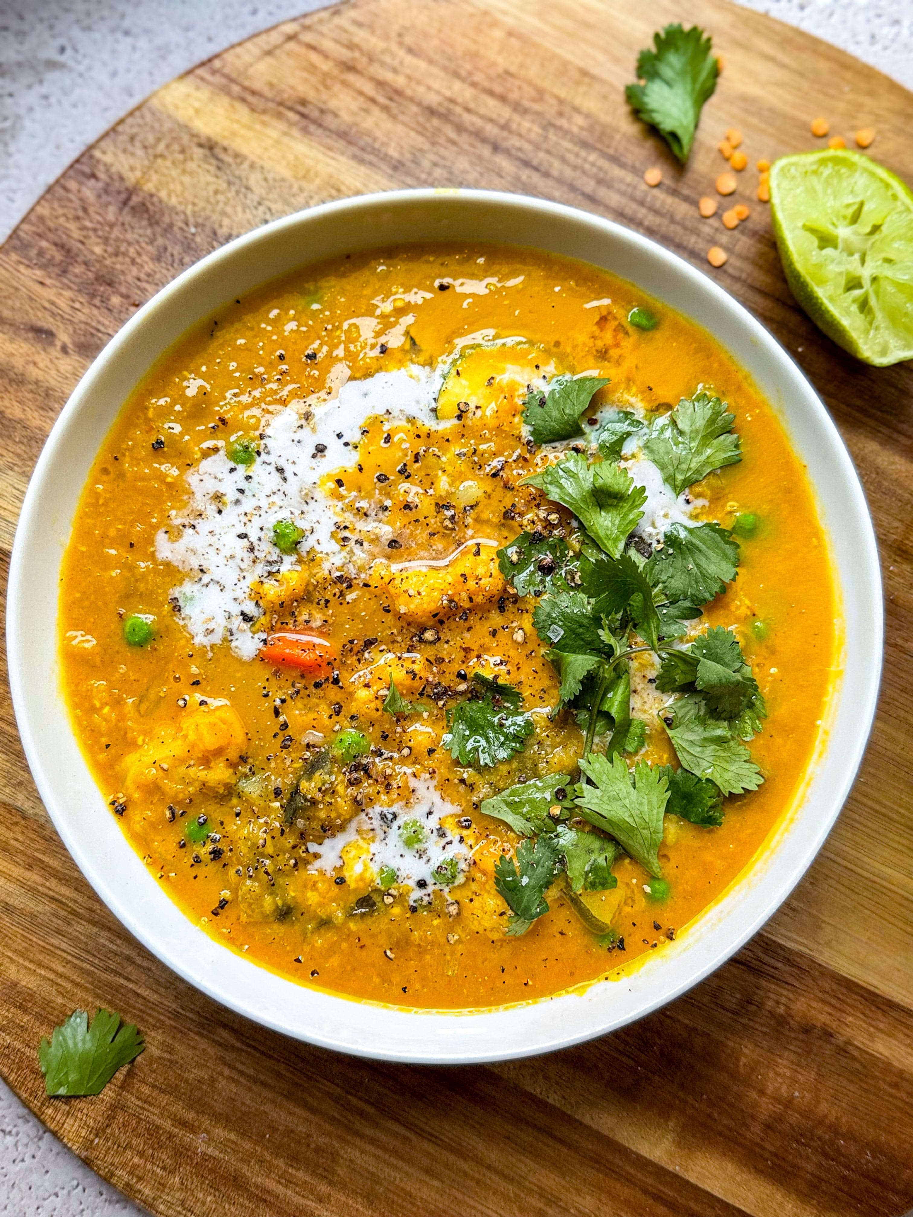 Curried Lentils and Vegetables