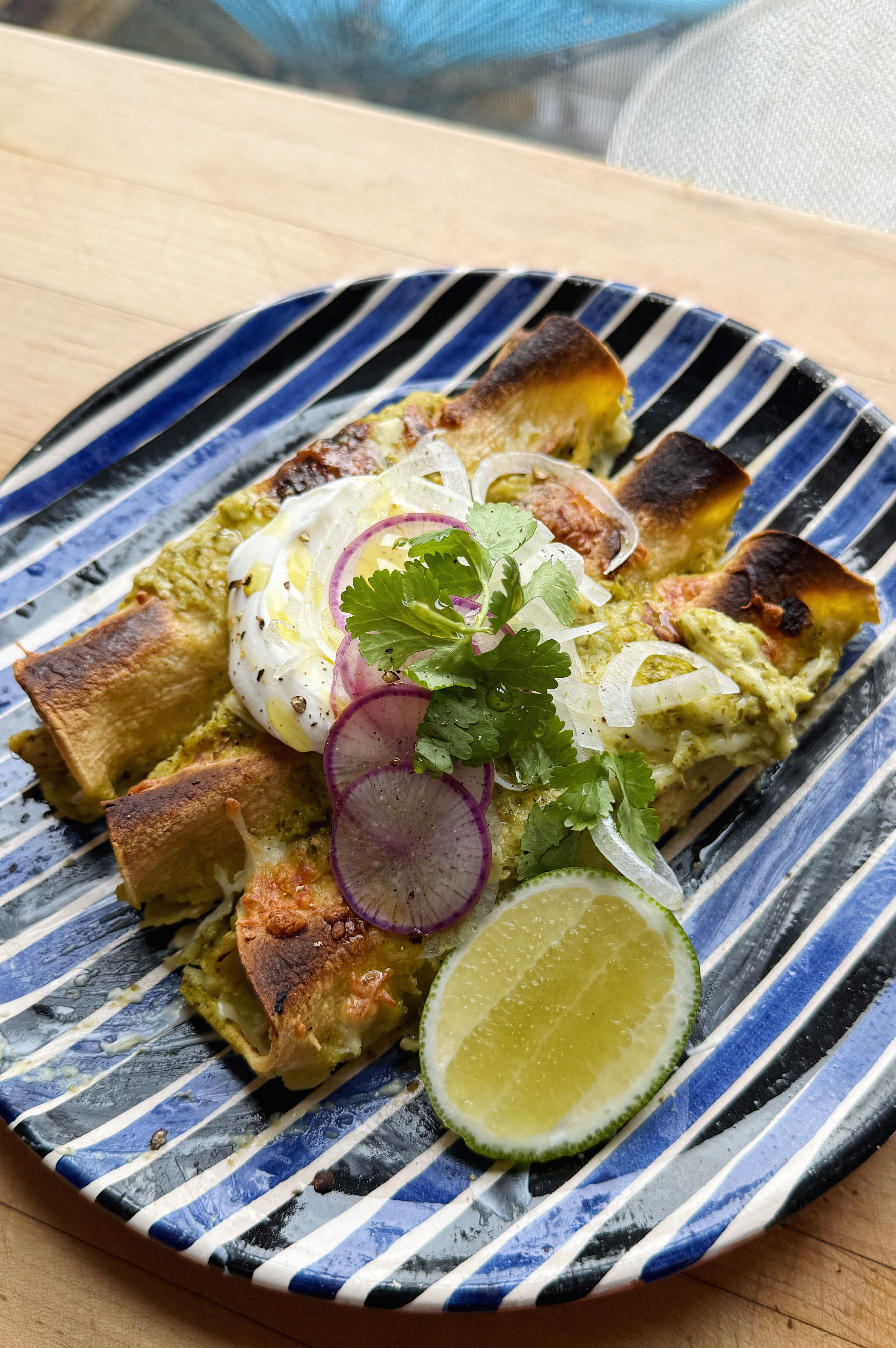 Green Chicken Enchiladas